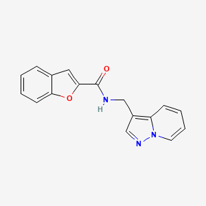 N-(pyrazolo[1,5-a]pyridin-3-ylmethyl)benzofuran-2-carboxamide