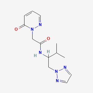 N-(3-methyl-1-(2H-1,2,3-triazol-2-yl)butan-2-yl)-2-(6-oxopyridazin-1(6H)-yl)acetamide