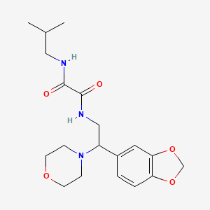 N1-(2-(benzo[d][1,3]dioxol-5-yl)-2-morpholinoethyl)-N2-isobutyloxalamide