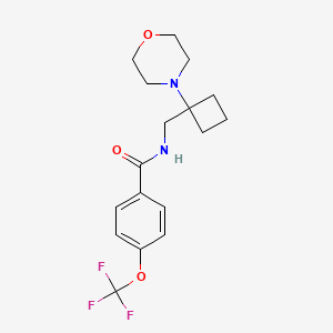 N-[(1-Morpholin-4-ylcyclobutyl)methyl]-4-(trifluoromethoxy)benzamide