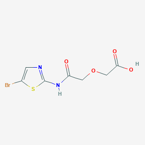 2-{[(5-Bromo-1,3-thiazol-2-yl)carbamoyl]methoxy}acetic acid