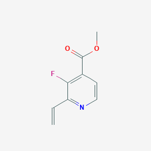 molecular formula C9H8FNO2 B2579229 Methyl 3-fluoro-2-vinylisonicotinat CAS No. 1379375-19-5