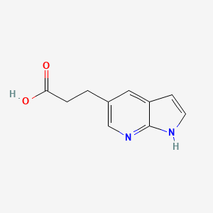 molecular formula C10H10N2O2 B2579235 3-(1H-吡咯并[2,3-b]吡啶-5-基)丙酸 CAS No. 1254567-53-7