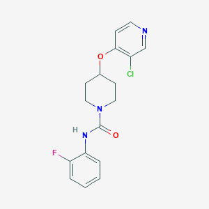 4-((3-chloropyridin-4-yl)oxy)-N-(2-fluorophenyl)piperidine-1-carboxamide