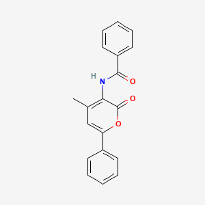 N-(4-methyl-2-oxo-6-phenyl-2H-pyran-3-yl)benzenecarboxamide