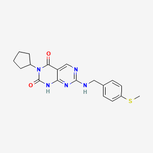 3-cyclopentyl-7-{[4-(methylthio)benzyl]amino}pyrimido[4,5-d]pyrimidine-2,4(1H,3H)-dione