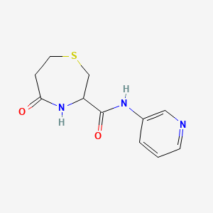 5-oxo-N-(pyridin-3-yl)-1,4-thiazepane-3-carboxamide