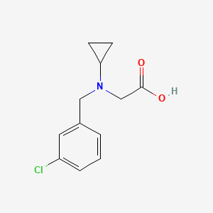 2-((3-Chlorobenzyl)(cyclopropyl)amino)acetic acid