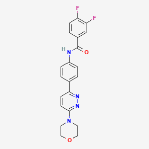 3,4-difluoro-N-(4-(6-morpholinopyridazin-3-yl)phenyl)benzamide