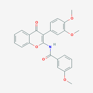 N-[3-(3,4-dimethoxyphenyl)-4-oxochromen-2-yl]-3-methoxybenzamide