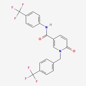6-oxo-1-(4-(Trifluoromethyl)benzyl)-N-(4-(trifluoromethyl)phenyl)-1,6-dihydro-3-pyridinecarboxamide