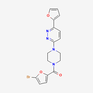 (5-Bromofuran-2-yl)(4-(6-(furan-2-yl)pyridazin-3-yl)piperazin-1-yl)methanone