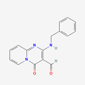 2-(benzylamino)-4-oxo-4H-pyrido[1,2-a]pyrimidine-3-carbaldehyde
