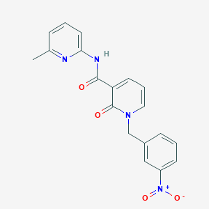 molecular formula C19H16N4O4 B2579322 N-(6-methylpyridin-2-yl)-1-[(3-nitrophenyl)methyl]-2-oxo-1,2-dihydropyridine-3-carboxamide CAS No. 946379-25-5