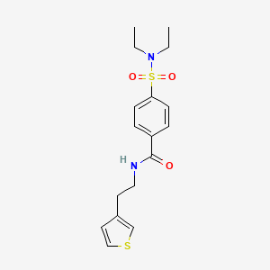 4-(N,N-diethylsulfamoyl)-N-(2-(thiophen-3-yl)ethyl)benzamide