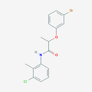 molecular formula C16H15BrClNO2 B2579365 2-(3-bromophenoxy)-N-(3-chloro-2-methylphenyl)propanamide CAS No. 632290-73-4