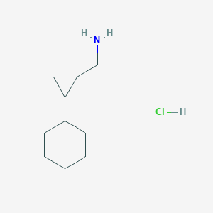 (2-Cyclohexylcyclopropyl)methanamine hydrochloride