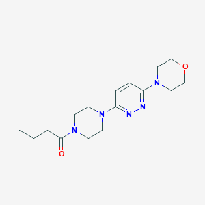 1-(4-(6-Morpholinopyridazin-3-yl)piperazin-1-yl)butan-1-one