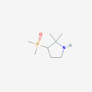 molecular formula C8H18NOP B2579381 3-Dimethylphosphoryl-2,2-dimethylpyrrolidine CAS No. 2377035-89-5