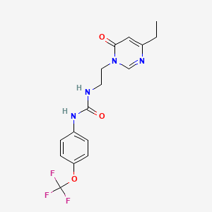 1-(2-(4-ethyl-6-oxopyrimidin-1(6H)-yl)ethyl)-3-(4-(trifluoromethoxy)phenyl)urea