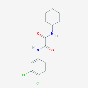 molecular formula C14H16Cl2N2O2 B2579392 N'-cyclohexyl-N-(3,4-dichlorophenyl)ethanediamide CAS No. 329078-61-7