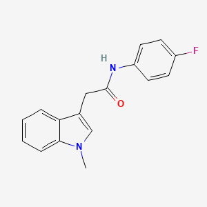 molecular formula C17H15FN2O B2579429 N-(4-fluorophenyl)-2-(1-methyl-1H-indol-3-yl)acetamide CAS No. 901222-02-4