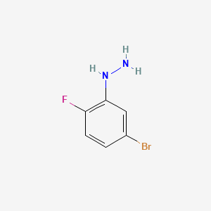 molecular formula C6H6BrFN2 B2579439 (5-Bromo-2-fluorophenyl)hydrazine CAS No. 627871-08-3