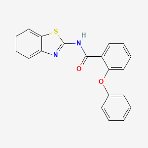 molecular formula C20H14N2O2S B2579532 N-(1,3-benzothiazol-2-yl)-2-phenoxybenzamide CAS No. 349414-50-2