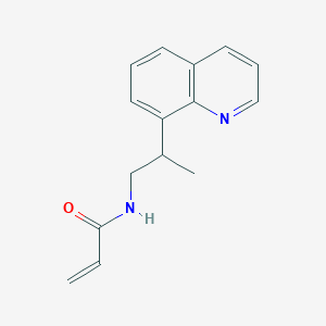 molecular formula C15H16N2O B2579573 N-(2-Quinolin-8-ylpropyl)prop-2-enamide CAS No. 2305561-26-4