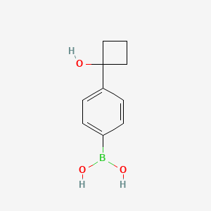 [4-(1-Hydroxycyclobutyl)phenyl]boronic acid