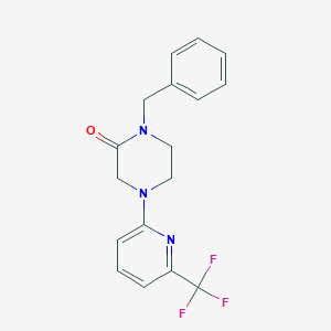 1-Benzyl-4-[6-(trifluoromethyl)pyridin-2-yl]piperazin-2-one