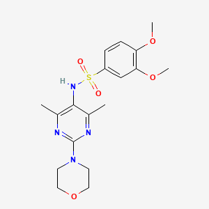 N-(4,6-dimethyl-2-morpholinopyrimidin-5-yl)-3,4-dimethoxybenzenesulfonamide