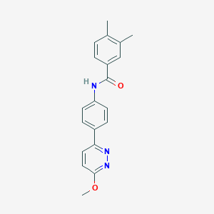 molecular formula C20H19N3O2 B2579928 N-[4-(6-methoxypyridazin-3-yl)phenyl]-3,4-dimethylbenzamide CAS No. 922670-98-2