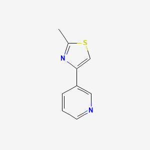 molecular formula C9H8N2S B2579936 2-Methyl-4-(3-pyridyl)thiazole CAS No. 122845-35-6