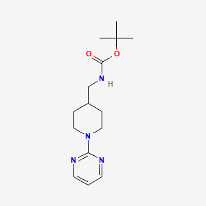 molecular formula C15H24N4O2 B2579959 Tert-butyl ((1-(pyrimidin-2-yl)piperidin-4-yl)methyl)carbamate CAS No. 1365988-45-9