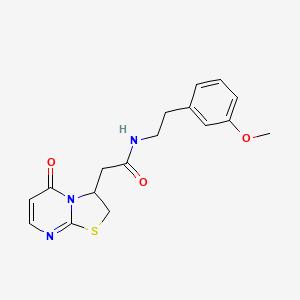 B2580015 N-(3-methoxyphenethyl)-2-(5-oxo-3,5-dihydro-2H-thiazolo[3,2-a]pyrimidin-3-yl)acetamide CAS No. 953190-15-3