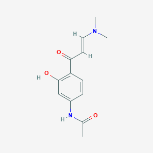 B2580082 N-{4-[(2E)-3-(dimethylamino)prop-2-enoyl]-3-hydroxyphenyl}acetamide CAS No. 1043390-24-4