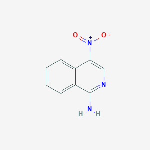 molecular formula C9H7N3O2 B2580143 4-Nitroisoquinolin-1-amine CAS No. 78886-54-1