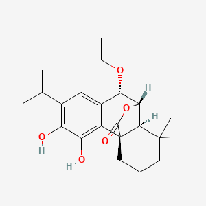 molecular formula C22H30O5 B2580148 7-Ethoxyrosmanol 