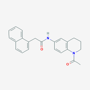 molecular formula C23H22N2O2 B2580178 N-(1-acetyl-1,2,3,4-tetrahydroquinolin-6-yl)-2-(naphthalen-1-yl)acetamide CAS No. 941960-22-1