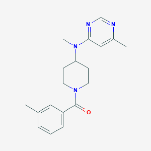 molecular formula C19H24N4O B2580199 N,6-dimethyl-N-[1-(3-methylbenzoyl)piperidin-4-yl]pyrimidin-4-amine CAS No. 2415585-10-1