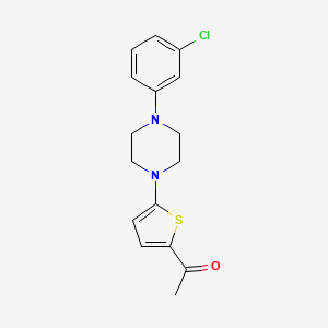 1-{5-[4-(3-Chlorophenyl)piperazino]-2-thienyl}-1-ethanone