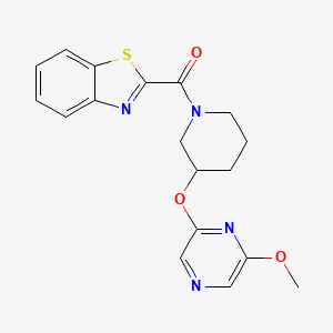 Benzo[d]thiazol-2-yl(3-((6-methoxypyrazin-2-yl)oxy)piperidin-1-yl)methanone