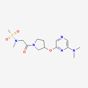 N-(2-(3-((6-(dimethylamino)pyrazin-2-yl)oxy)pyrrolidin-1-yl)-2-oxoethyl)-N-methylmethanesulfonamide