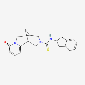 N-(2,3-dihydro-1H-inden-2-yl)-8-oxo-4,5,6,8-tetrahydro-1H-1,5-methanopyrido[1,2-a][1,5]diazocine-3(2H)-carbothioamide