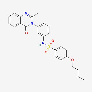 4-butoxy-N-(3-(2-methyl-4-oxoquinazolin-3(4H)-yl)phenyl)benzenesulfonamide