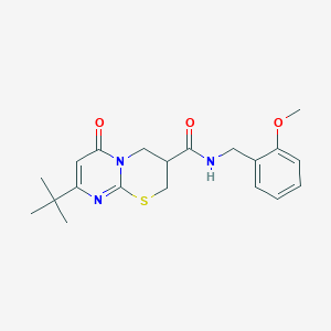 8-(tert-butyl)-N-(2-methoxybenzyl)-6-oxo-2,3,4,6-tetrahydropyrimido[2,1-b][1,3]thiazine-3-carboxamide