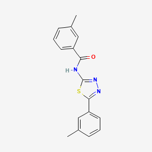 3-methyl-N-[5-(3-methylphenyl)-1,3,4-thiadiazol-2-yl]benzamide