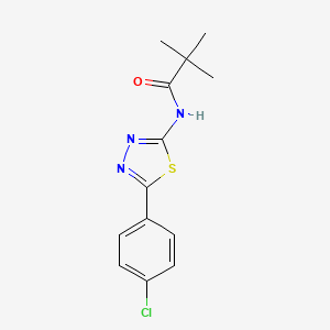 N-(5-(4-chlorophenyl)-1,3,4-thiadiazol-2-yl)pivalamide