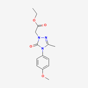 ethyl 2-[4-(4-methoxyphenyl)-3-methyl-5-oxo-4,5-dihydro-1H-1,2,4-triazol-1-yl]acetate